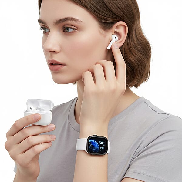 Shop Lc I20 Ultra 2 Max Suit 10 In 1 Set - (Black Smart Dial Earphone Case Cover And 7pcs Replaceable Watchband)