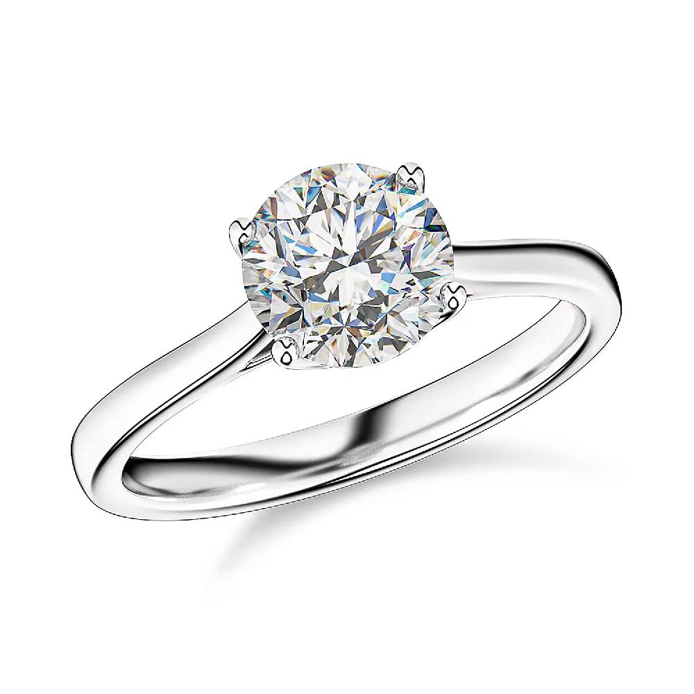 shop lc IGI Certified 950 Platinum Heart & Arrow Cut Luxuriant Lab Grown Diamond (E-F VS) Ring (4.80 g) 2.00 ctw
