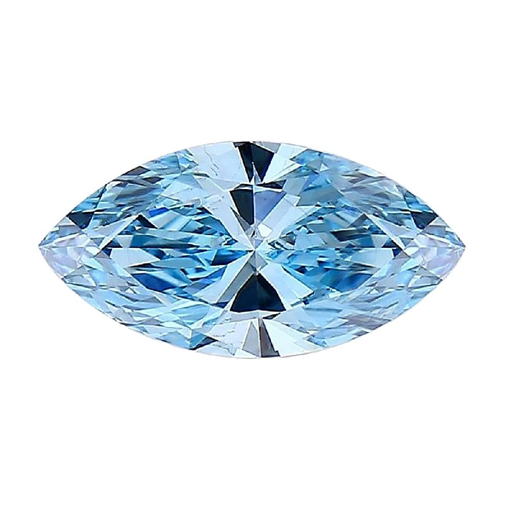 shop lc IGI Certified Luxuriant Lab Grown Blue Diamond (VS2) (Mrq Mix Mix) 2.00 ctw