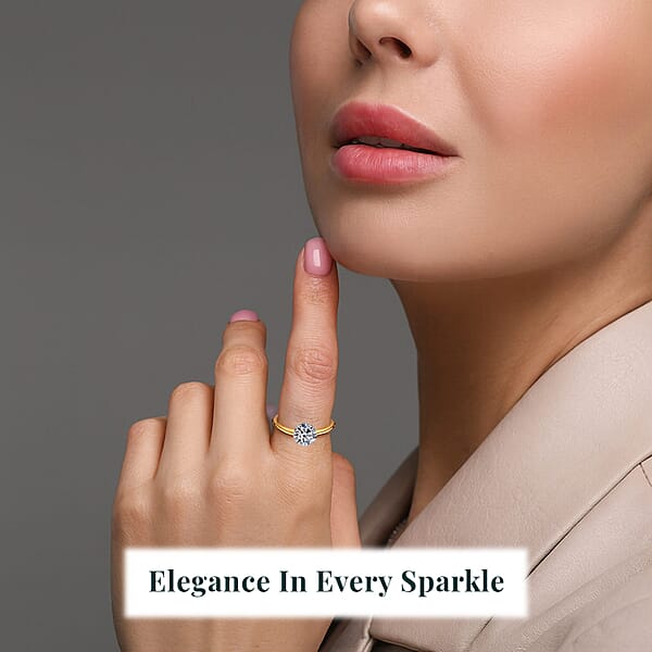 Shop Lc IGI Certified Luxuriant Lab Grown Diamond E-F VS 2.00 Ctw Solitaire Ring In 14K Yellow Gold (Del. In 8-10 Days)