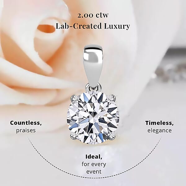 Shop Lc IGI Certified Luxuriant Lab Grown Diamond E-F VS 2.00 Ctw Pendant Necklace In 950 Platinum 20 Inches (Del. In 8-10 Days)