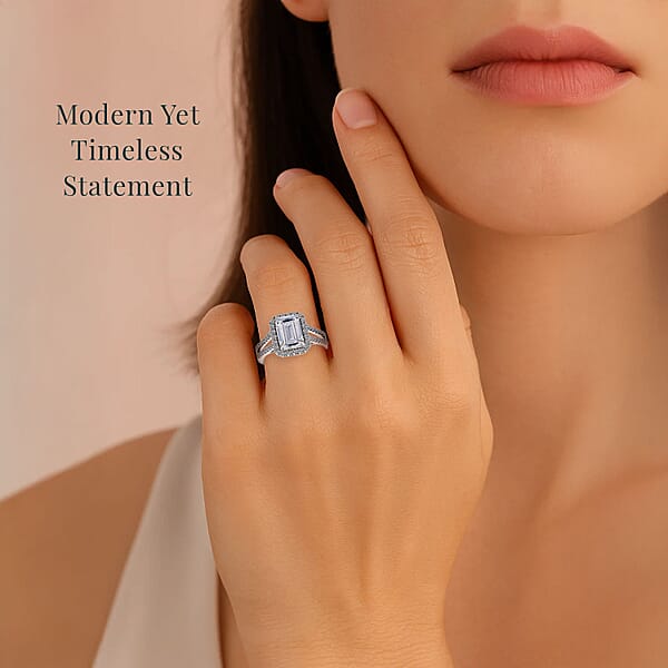 Shop Lc IGI Certified Luxuriant Lab Grown Diamond E-F VS 3.33 Ctw Celestial Gate Ring In 950 Platinum