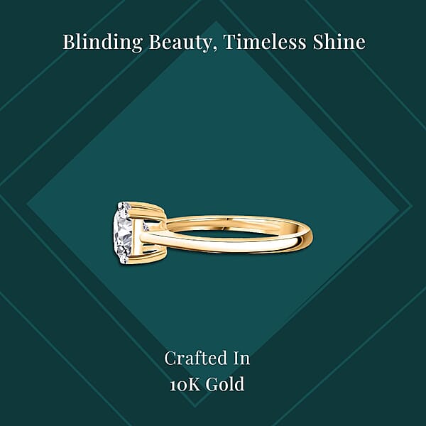 Shop Lc IGI Certified Luxuriant Lab Grown Diamond E-F VS 3.00 Ctw Solitaire Ring In 10K Yellow Gold (Del. In 10-15 Days)