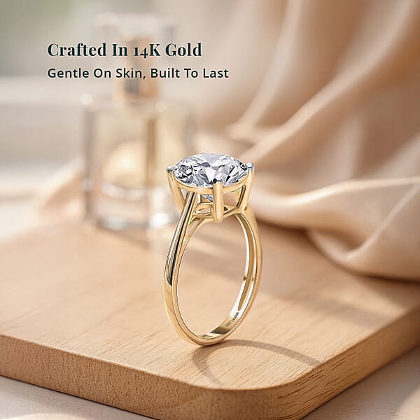 Shop Lc IGI Certified Luxuriant Lab Grown Diamond G VS 3.00 Ctw Ring In 14K Yellow Gold (Del. In 12-15 Days)