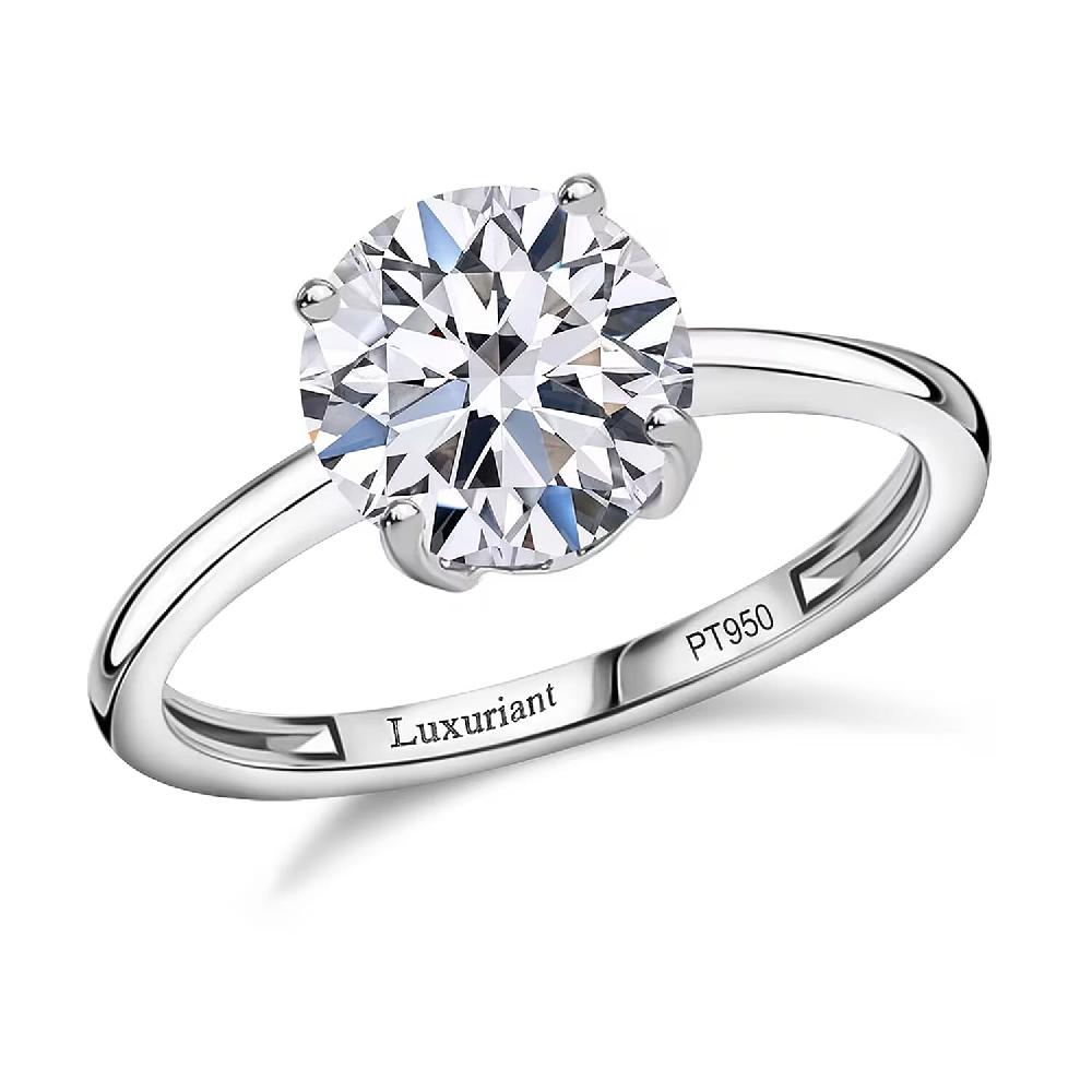 shop lc IGI Certified Luxuriant Lab Grown Diamond G VS 3.00 ctw Ring in 950 Platinum