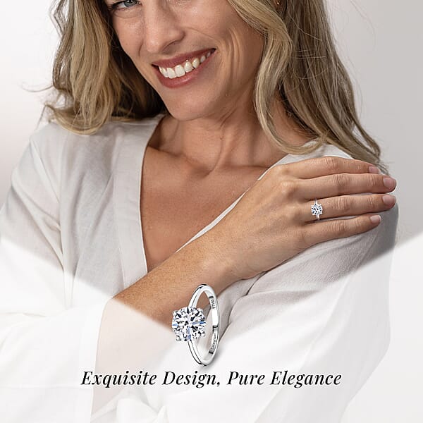 Shop Lc IGI Certified Luxuriant Lab Grown Diamond G VS2 3.00 Ctw Solitaire Ring In 950 Platinum 4.75 Grams