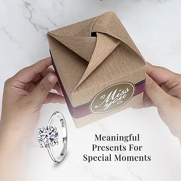 Shop Lc IGI Certified Luxuriant Lab Grown Diamond G VS2 3.00 Ctw Solitaire Ring In 950 Platinum 4.75 Grams