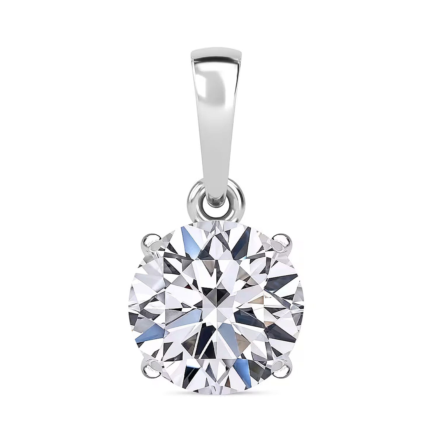 shop lc IGI Certified Luxuriant Lab Grown Diamond G VS2 3.00 ctw Solitaire Pendant without Chain in 950 Platinum