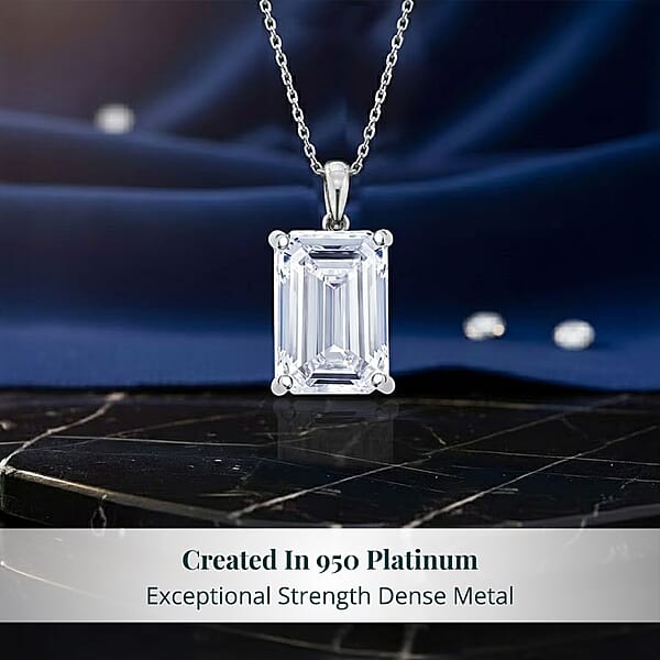 Shop Lc IGI Certified Luxuriant Lab Grown Diamond Pendant Necklace In 950 Platinum 10.10 Ctw (20 Inches) (G VS)