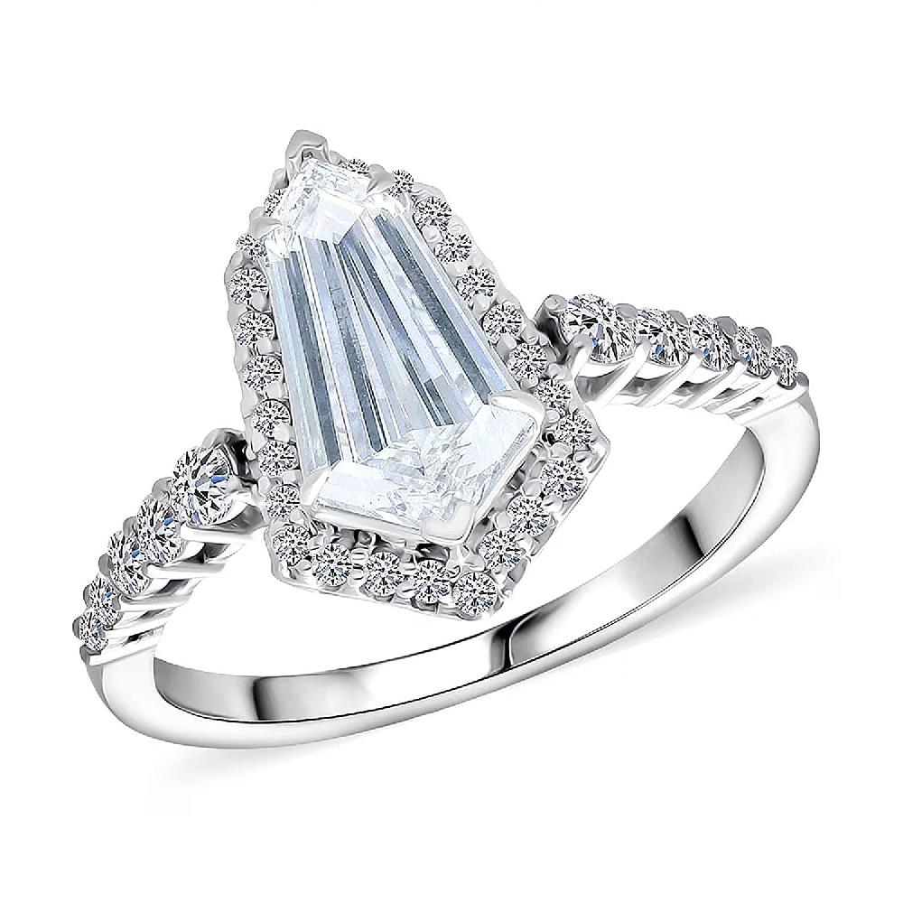 shop lc IGI Certified Luxuriant Lab Grown Diamond Ring in 950 Platinum 2.50 ctw (E-F VS)