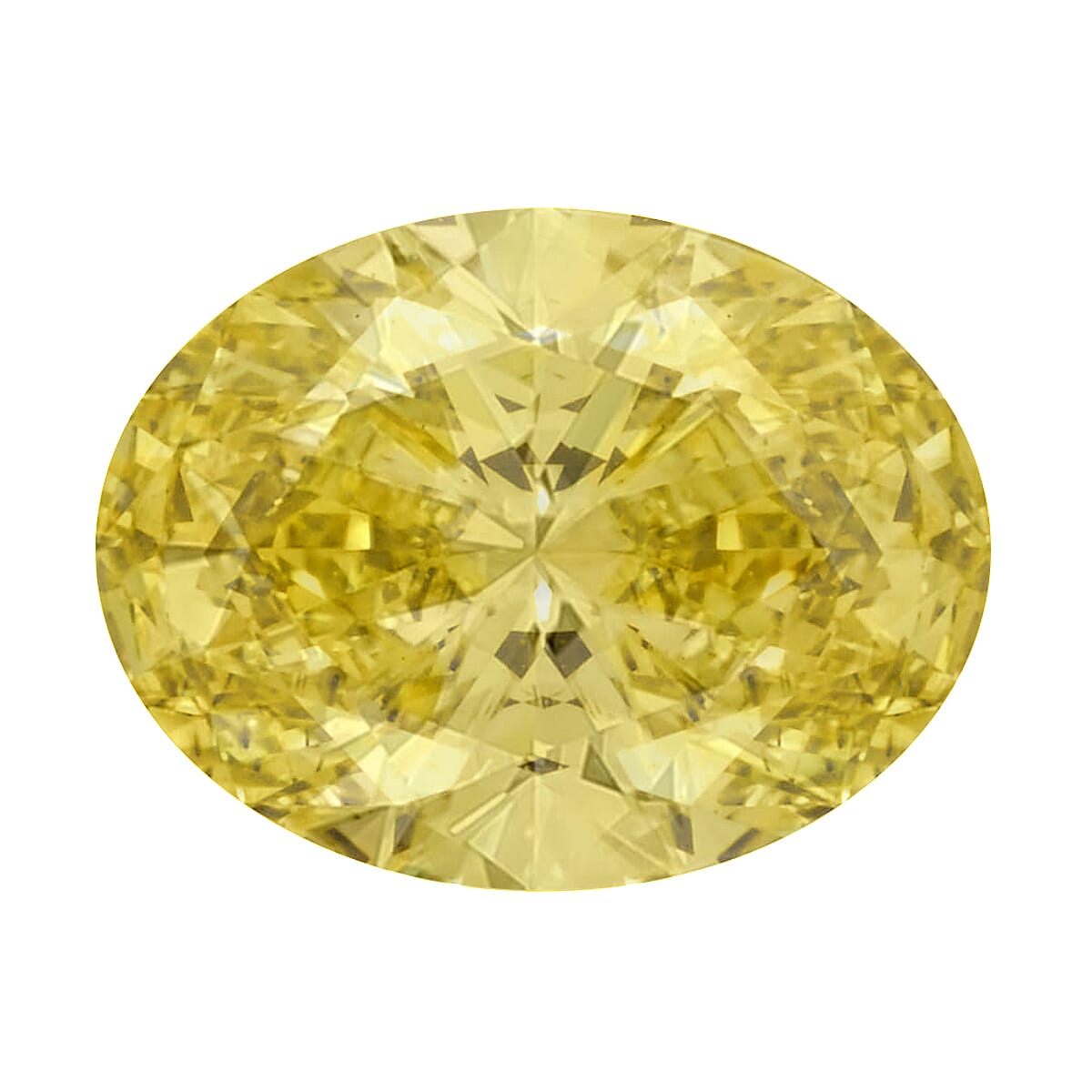 shop lc IGI Certified Luxuriant Lab Grown Yellow Diamond (Oval) (VS2) 2.00 ctw