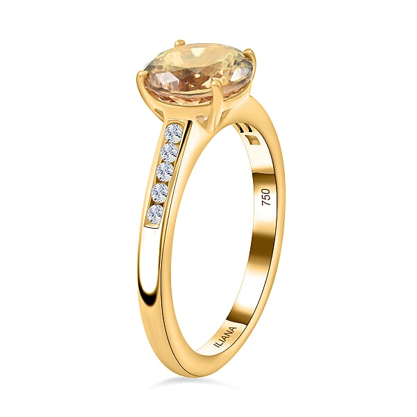Shop Lc Iliana AAA Turkizite Diamond Ring In 18K Yellow Gold 2.40 Ctw