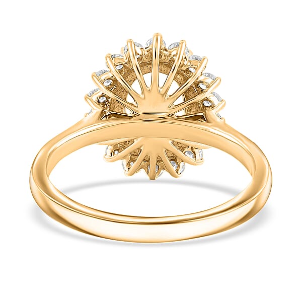 Shop Lc Iliana Mounting Ring In 18K Yellow Gold 4.81 Grams