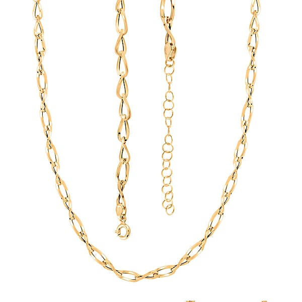 Shop Lc Italian 10K Yellow Gold Fiocco Breeze Necklace 18-20 Inches 4.2 Grams