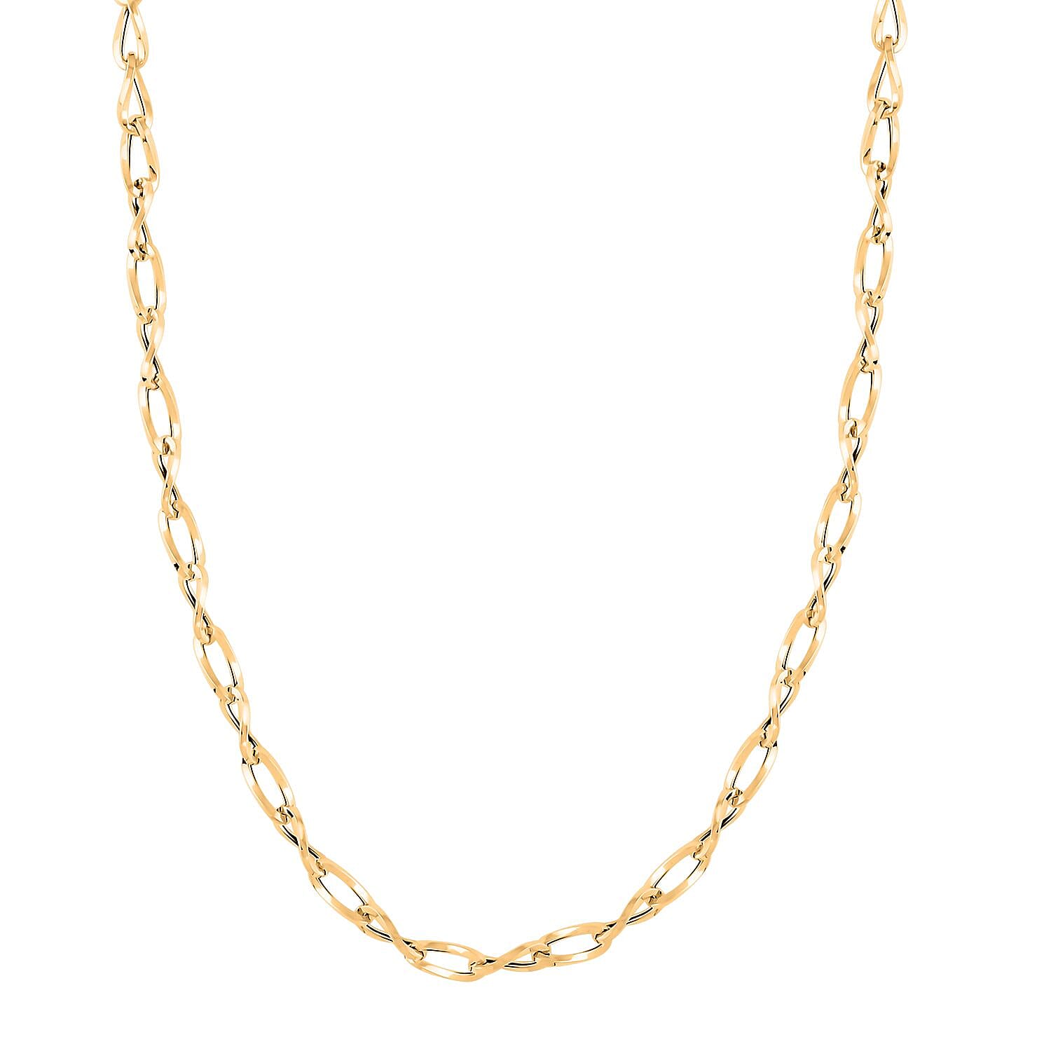 shop lc Italian 10K Yellow Gold Fiocco Breeze Necklace 18-20 Inches 4.2 Grams