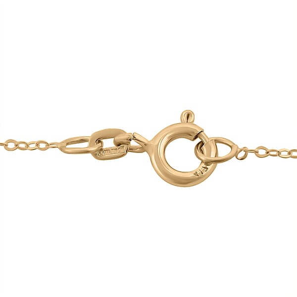 Shop Lc Italian 10K Yellow Gold Infinity Necklace 18-20 Inches 1.15 Grams