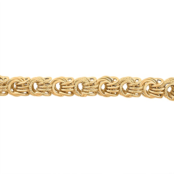 Shop Lc Italian 10K Yellow Gold Rosetta Link Bracelet (7.50 In) 4.44 Grams