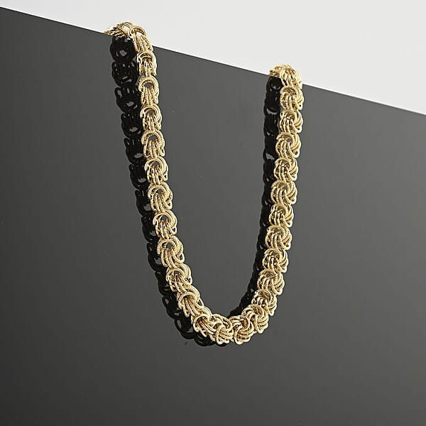 Shop Lc Italian 10K Yellow Gold Rosetta Link Necklace (18 Inches) (7.90 G)