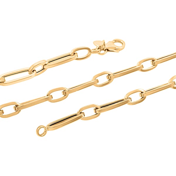 Shop Lc Italian 14K Yellow Gold 5mm Paperclip Necklace (18 Inches) (8.00 G)