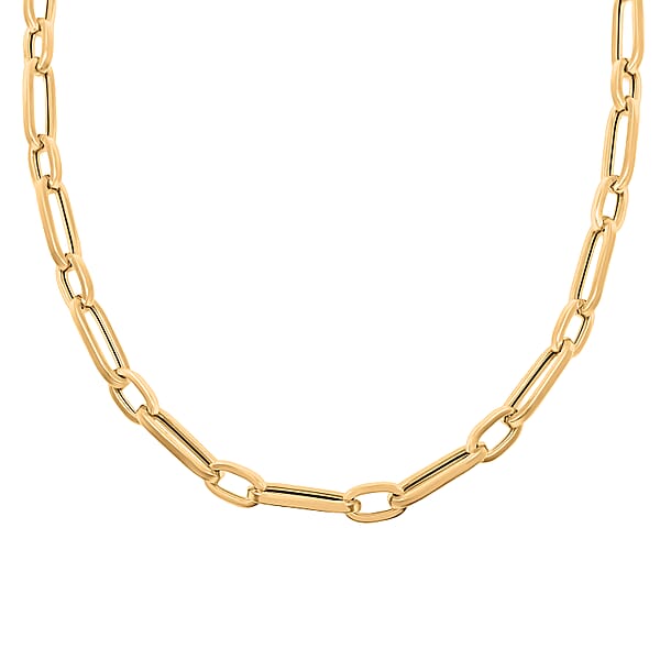 Shop Lc Italian 14K Yellow Gold 5mm Paperclip Necklace (18 Inches) (8.00 G)