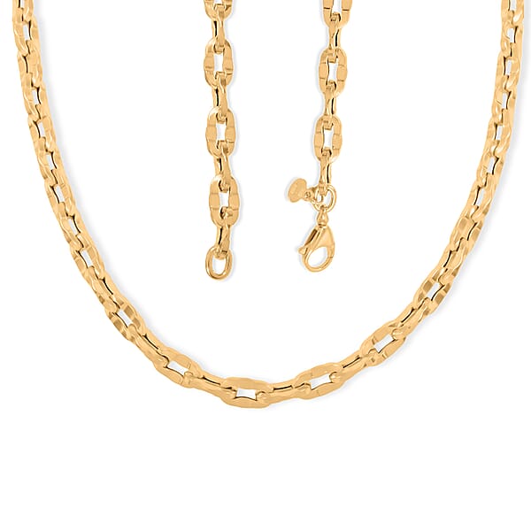 Shop Lc Italian 5.7mm Grande Luce Oro Chain Necklace In 10K Yellow Gold 8.43 Grams 20 Inches