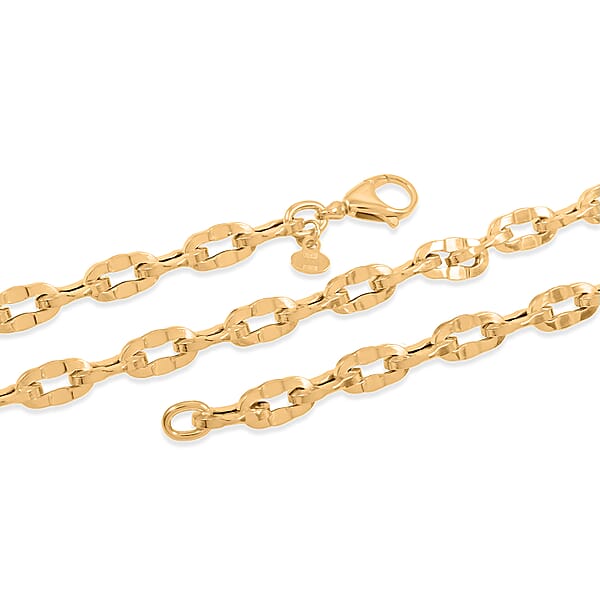 Shop Lc Italian 5.7mm Grande Luce Oro Chain Necklace In 10K Yellow Gold 8.43 Grams 20 Inches