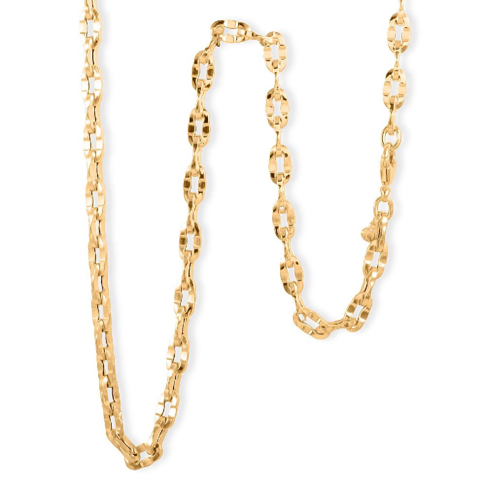 shop lc Italian 5.7mm Grande Luce Oro Chain Necklace in 10K Yellow Gold 8.43 Grams 20 Inches