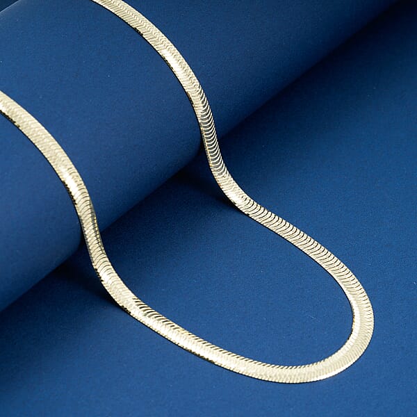 Shop Lc Italian Chain Necklace In 14K Yellow Gold Over Sterling Silver 12.87 Grams 18 Inches
