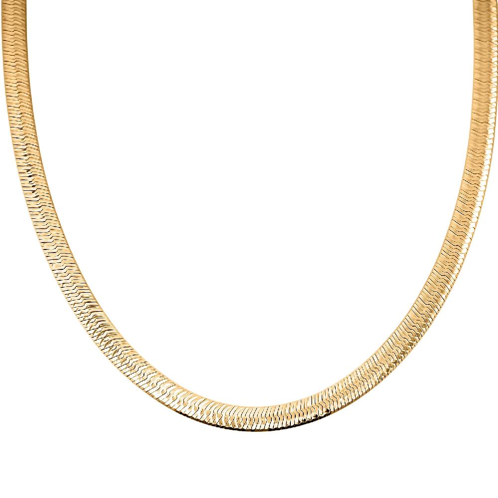 shop lc Italian Chain Necklace in 14K Yellow Gold Over Sterling Silver 12.87 Grams 18 Inches