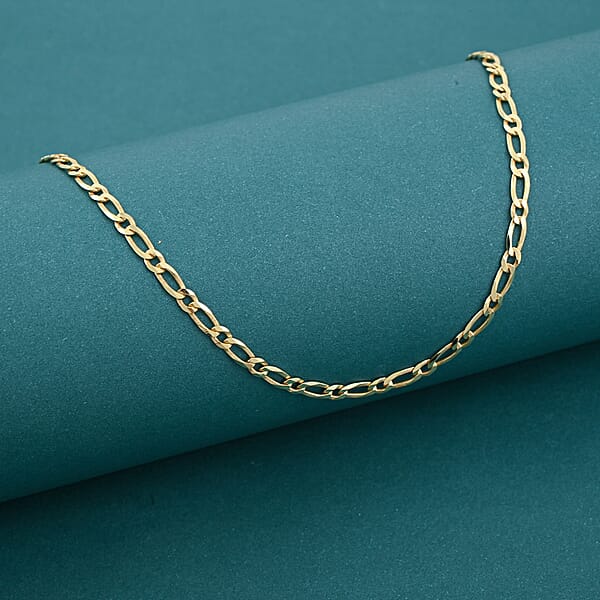 Shop Lc Italian Cuban Link Chain Necklace In 14K Yellow Gold Over Sterling Silver 5.70 Grams 24 Inches