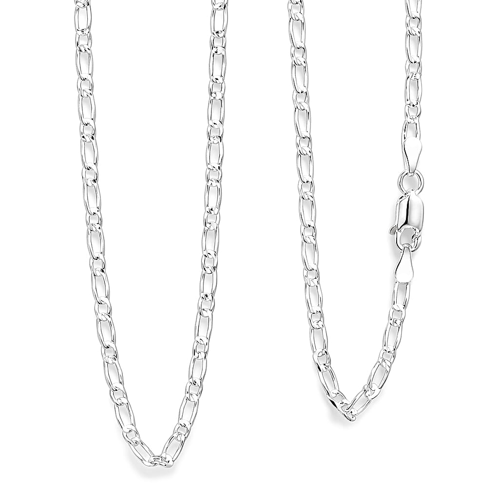 shop lc Italian Cuban Link Chain Necklace in Sterling Silver 5.70 Grams 24 Inches