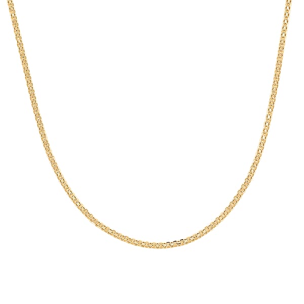 Shop Lc Italian Essential Link Chain Necklace In 14K Yellow Gold Over Sterling Silver 3.12 Grams 18 Inches