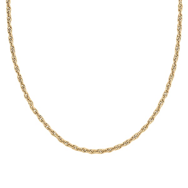 Shop Lc Italian Fancy Link Chain Necklace In 14K Yellow Gold Over Sterling Silver 10.08 Grams 20 Inches