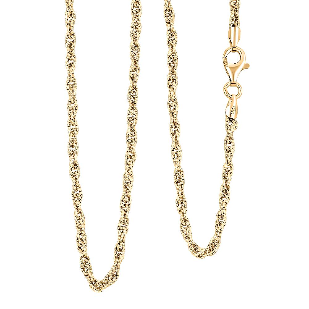 shop lc Italian Fancy Link Chain Necklace in 14K Yellow Gold Over Sterling Silver 10.08 Grams 20 Inches