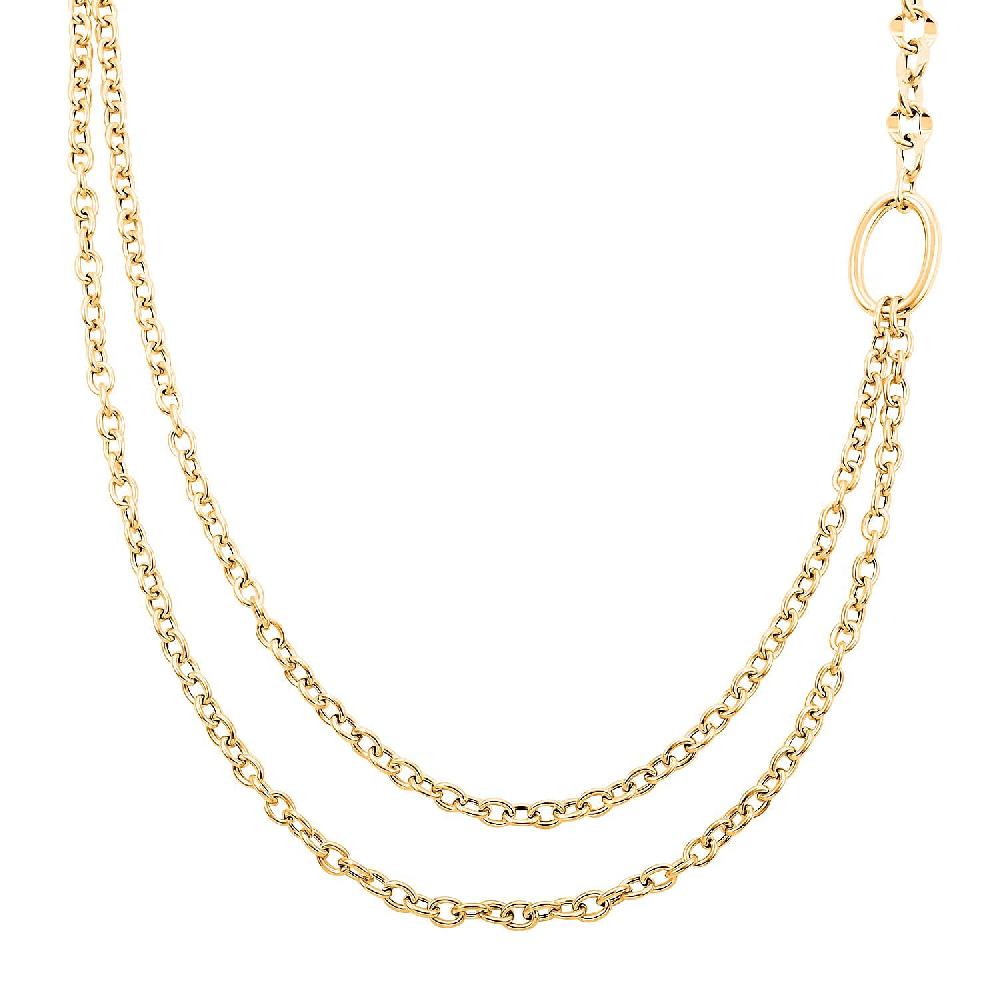 shop lc Italian Link Chain Necklace in 10K Yellow Gold 9.40 Grams 18-20 Inches