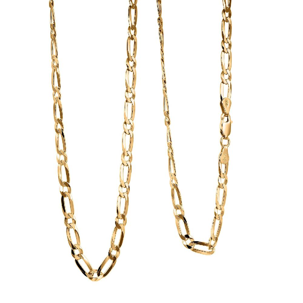 shop lc Italian Link Chain Necklace in 14K Yellow Gold Over Sterling Silver 11.30 Grams 24 Inches