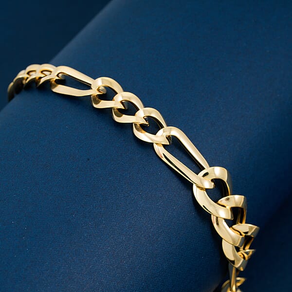 Shop Lc Italian Ponte Vecchio Grumetta Chain Bracelet In 10K Yellow Gold (7.50 In) 3.1 Grams