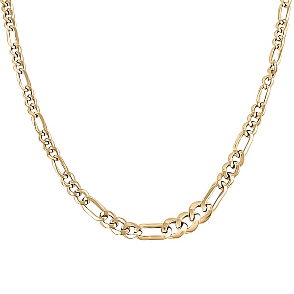 Shop Lc Italian Ponte Vecchio Grumetta Chain Necklace In 10K Yellow Gold 5.90 Grams 18-20 Inches