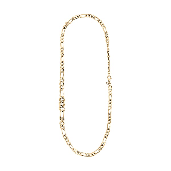 Shop Lc Italian Ponte Vecchio Grumetta Chain Necklace In 10K Yellow Gold 5.90 Grams 18-20 Inches