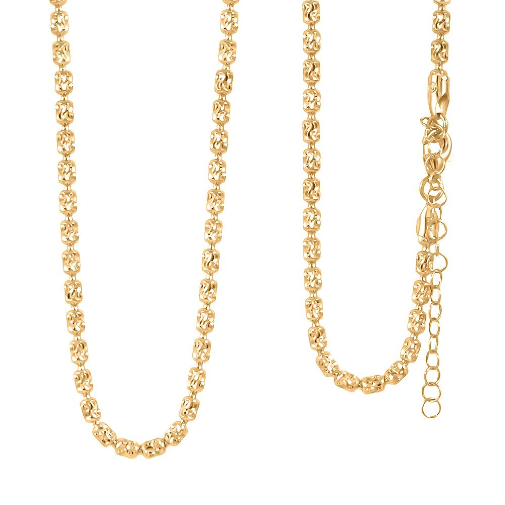 shop lc Italian Typhoon Chain Necklace in 14K Yellow Gold Over Sterling Silver 11.88 Grams 18-20 Inches