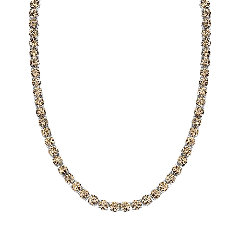 shop lc J Francis Embellished with Fancy Yellow Zirconia by Swarovski 73.25 ctw Celestial Radiance Necklace in Rhodium Over Sterling Silver 18 Inches
