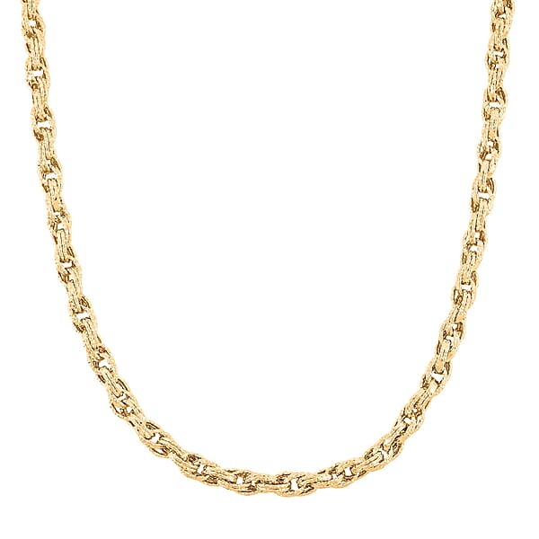 Shop Lc JCK Hunter’s Pick Italian 10K Yellow Gold DC Spirali Oro Prezioso Torchon Necklace 18-20 Inches 9.6 Grams