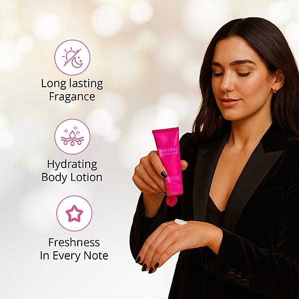 Shop Lc JIMMY CHOO Rose Passion 2pc Edp Spray And Body Lotion