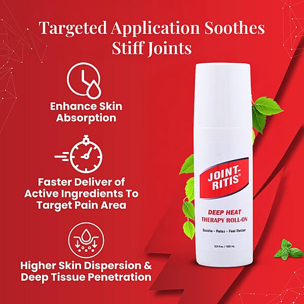Shop Lc JOINT-RITIS Deep Heat Therapy Roll-On (3.3oz) Made In US (Ships In 5-7 Business Days)