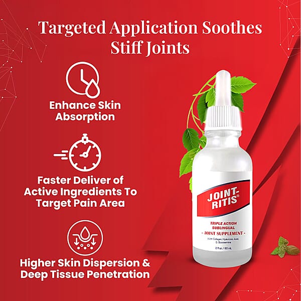 Shop Lc JOINT-RITIS Triple Action Sublingual Joint Supplement (2oz) Made In US (Ships In 5-7 Business Days)