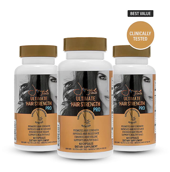 shop lc Joyce Giraud Ultimate Hair Strength Pro Dietary Supplement (90 Days Supply 180 Capsules)