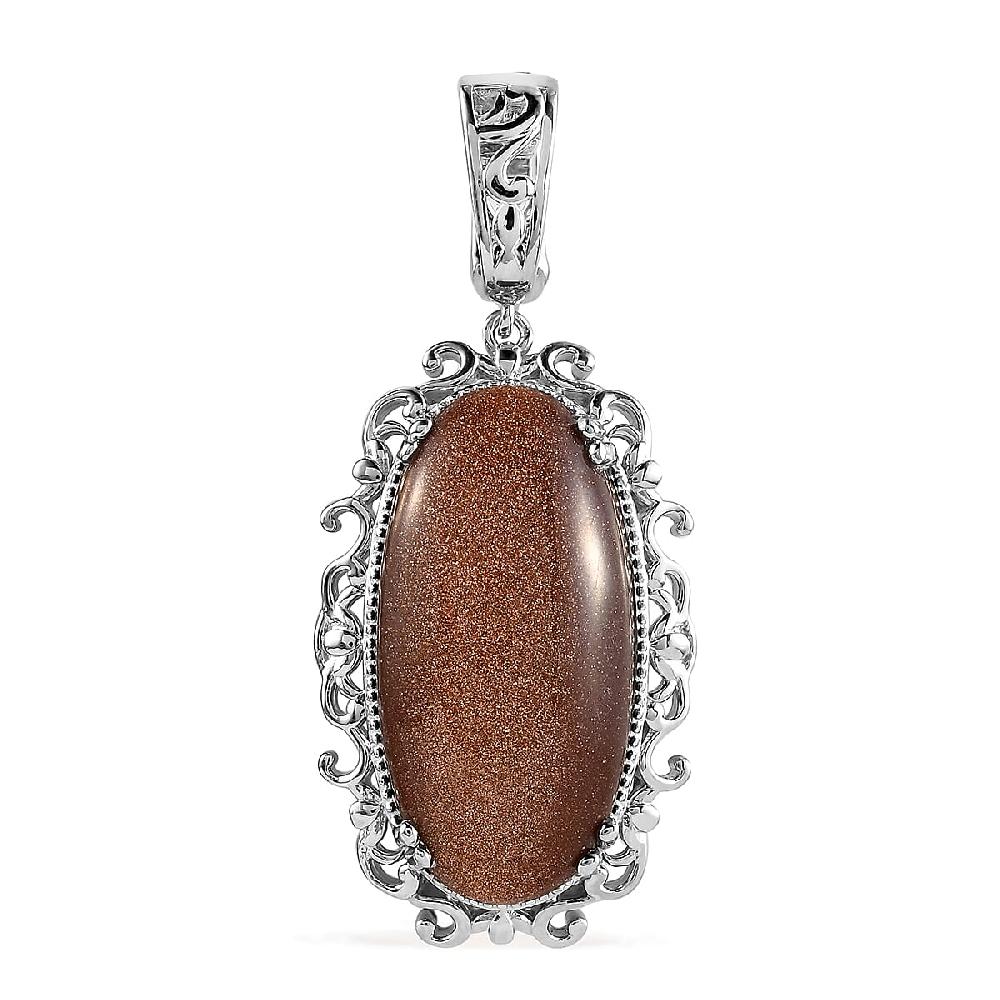 shop lc Karis Gold Sandstone 22.85 Pendant without Chain in Platinum Bond