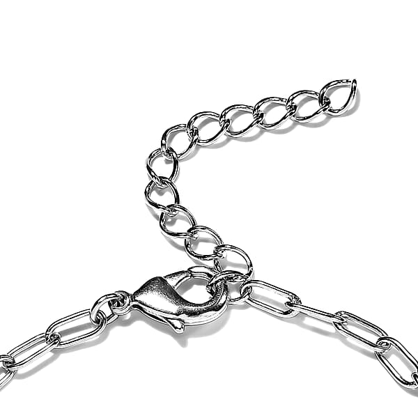 Shop Lc Karis Thai Black Spinel Bracelet In Platinum Bond (6.50 In) 3.85 Ctw