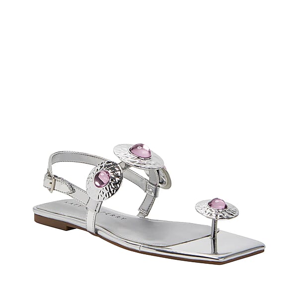 Shop Lc KATY PERRY Silver The Camie Stone Sandal - Size 7