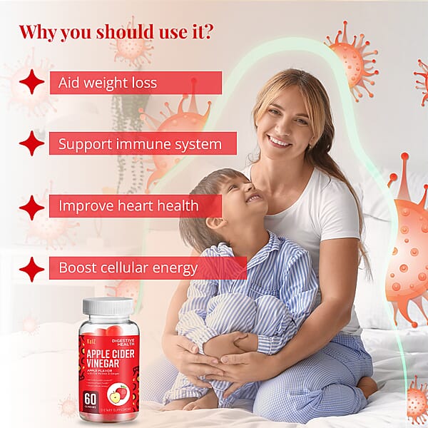 Shop Lc Kelz Apple Cider Vinegar Digestive Health Supplement (Mother & Ginger Extract) 60 Gummies